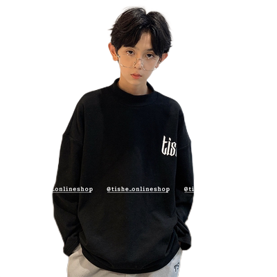 男童长袖打底衫秋冬半高领