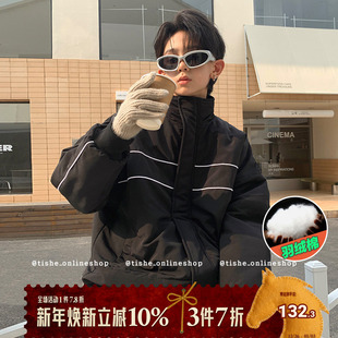 男装 棉衣大码 棉袄潮 中大童保暖加棉冬款 男童棉服外套加厚夹棉冬季