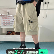 男童短裤夏装2025新款中大童薄款工装裤青少年夏季宽松五分速干裤