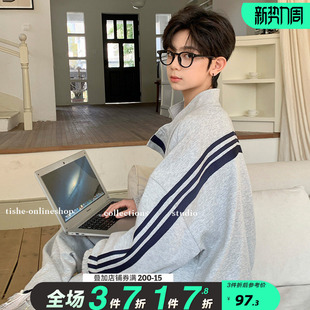 儿童2026春装 卫衣大童男装 潮牌上衣 中大童拉链开衫 男童外套春秋款