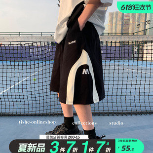 男大童短裤潮牌夏季童装中大童儿童运动中裤青少年夏装薄款五分裤