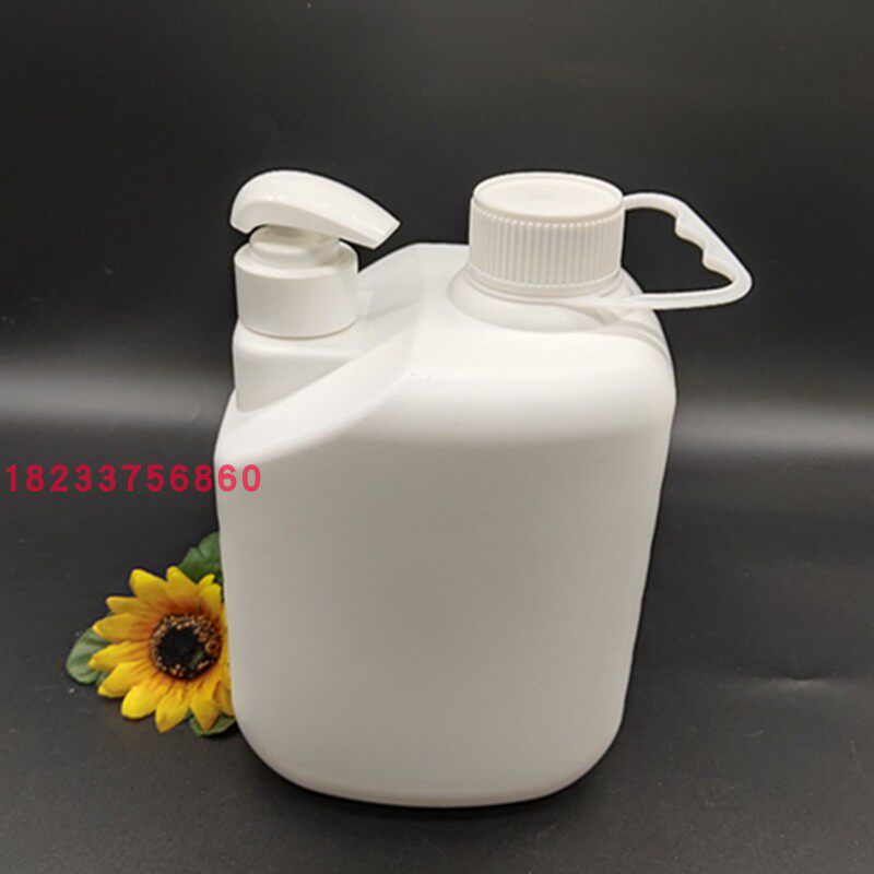 2kg磨砂颗粒洗手液按压式塑料空瓶子油污洗手液包装壶厂家直销