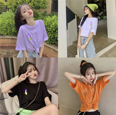 Creative graffiti printing loose student short sleeve T-shirt real price