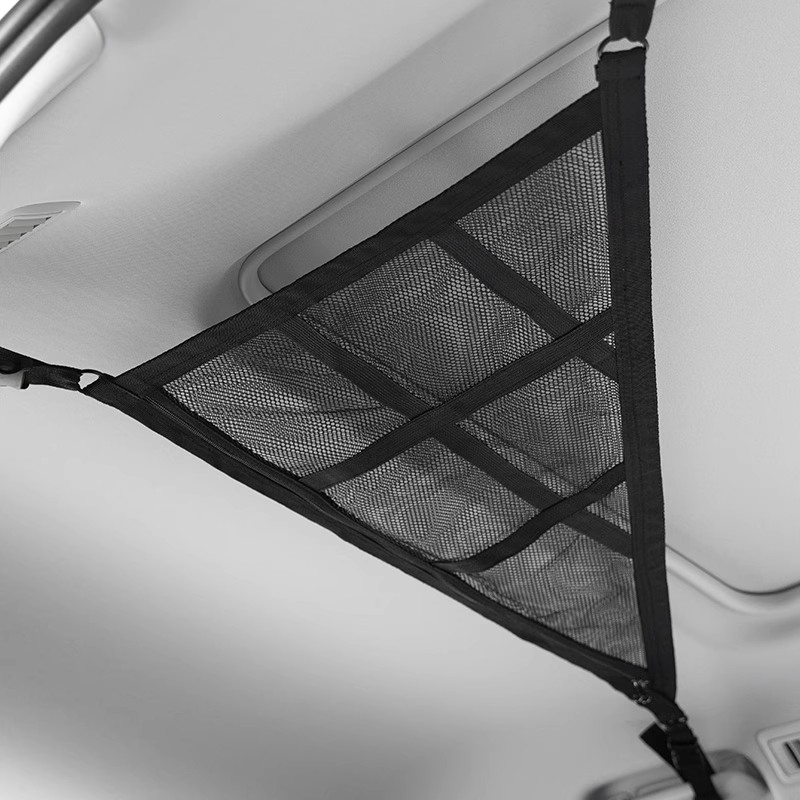 车载收纳网袋汽车顶棚收纳网兜