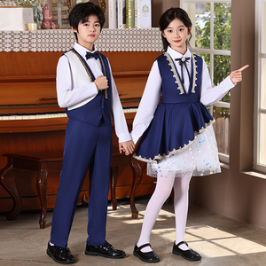 六一儿童合唱服男女童中国风表演服中小学生诗歌朗诵合唱团表演服
