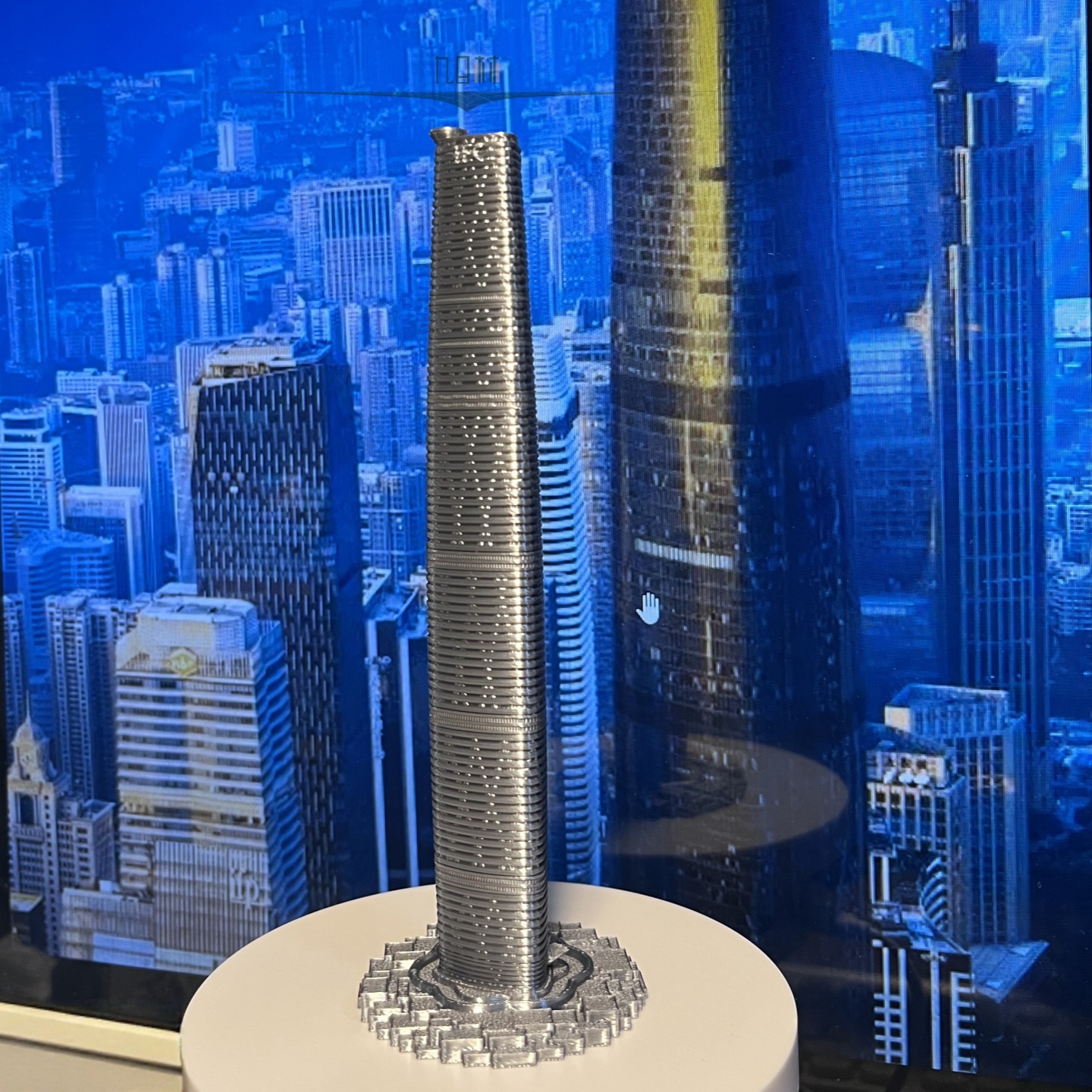 广州国际金融中心模型广州西塔地标建筑简约旅游礼品建筑工艺品