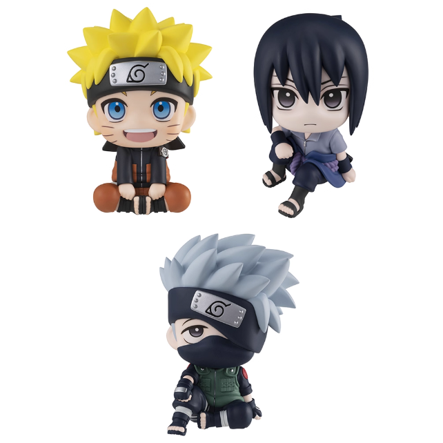 预定 火影忍者 MH 鸣人佐助卡卡西 lookup 坐姿掌上手办再版