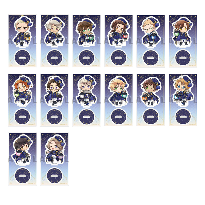 预定 黑塔利亚 APH 窗帘魂 星空 Q版亚克力立牌 日谷子周边