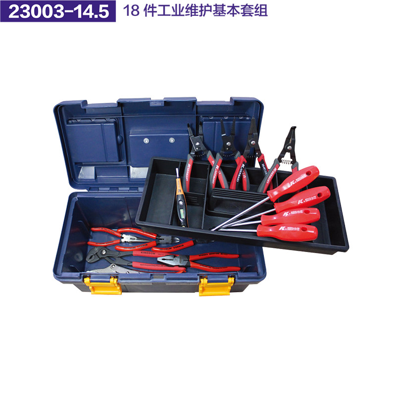 독일 K 브랜드 18개 36개 산업 유지 보수 기본 세트 검사 도구 세트 상자 세트 23003-14.5|16