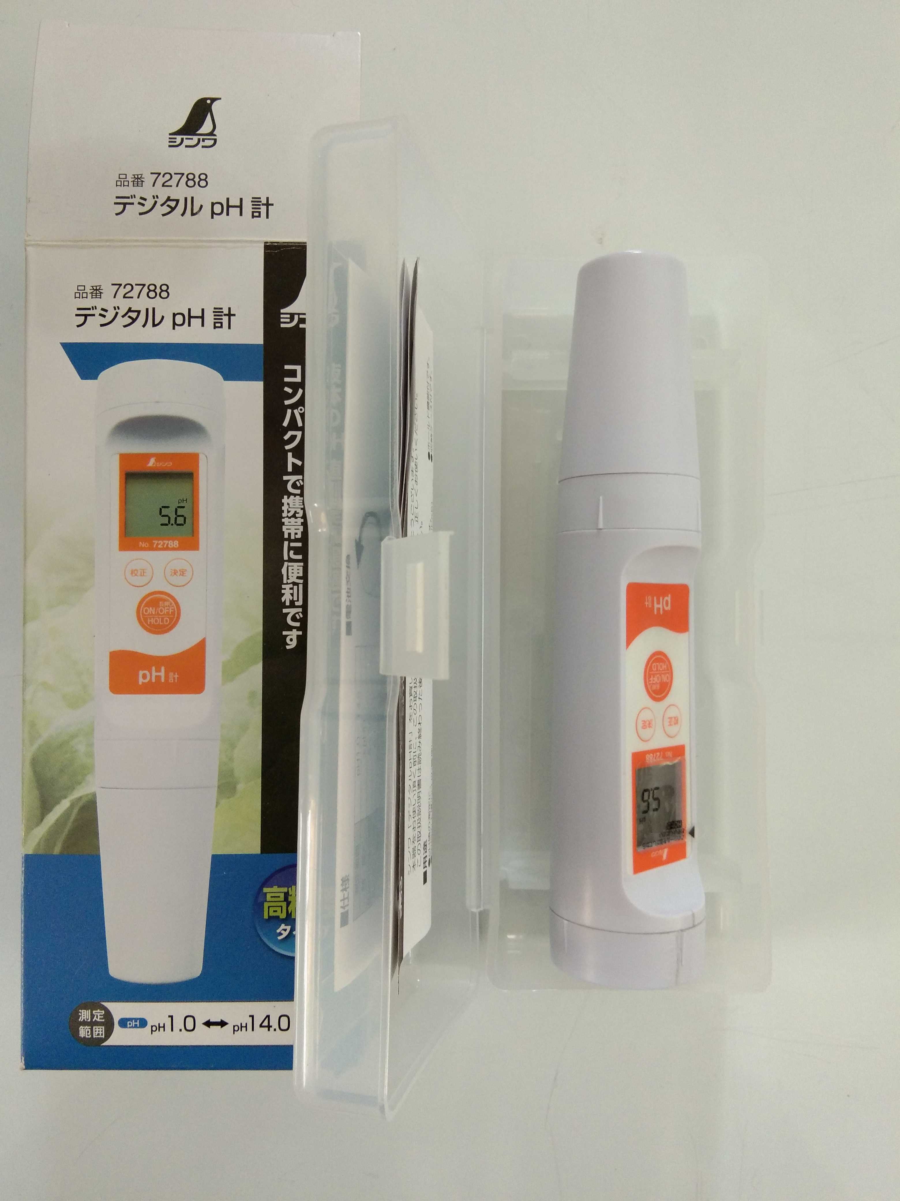 日本企鹅亲和液体酸度计数显水质检测仪水族馆鱼缸工业PH计72788