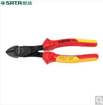 世达工具G系列进口斜口钳子重型绝缘耐高压斜嘴钳电工8寸72620