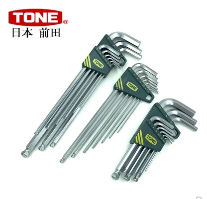日本原装进口TONE前田公制加长球头内六角扳手BL700 BL900 BS900