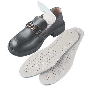 小皮鞋鞋垫女款牛皮乳胶乐福鞋单鞋踩屎感吸汗防臭男士透气防滑软