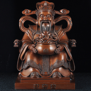聚宝盆客厅财神紫铜招财家用