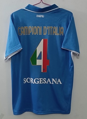 24-25那不勒斯球衣拿波里意甲4冠夺冠主场足球服 napoli  jersey