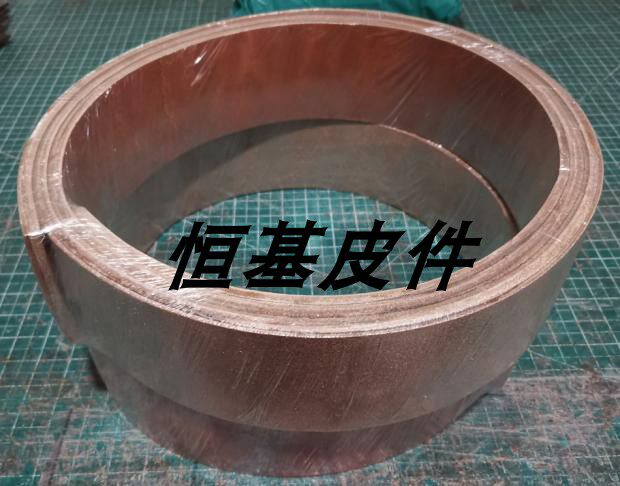 双盘摩擦压力机头层工业牛皮带 10mm厚刹车传动制动耐磨平皮带