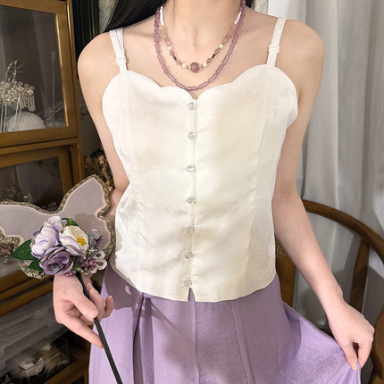 唐帛衣妆【砚秋】明制改良主腰汉服抹胸胸垫款百搭背心上衣春秋款