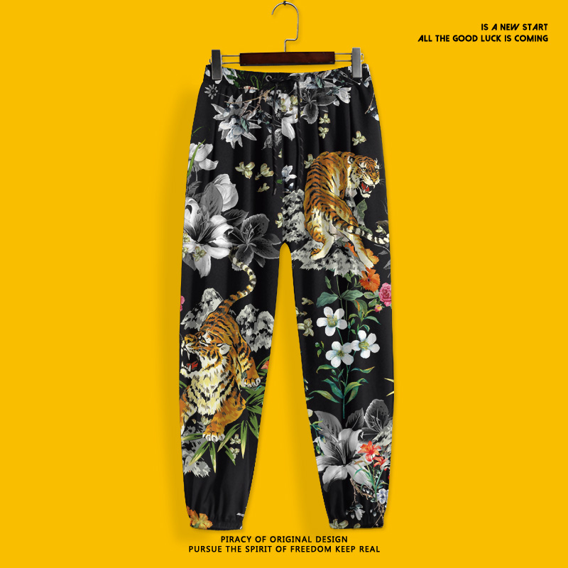 麻哥九分裤宽松休闲大码