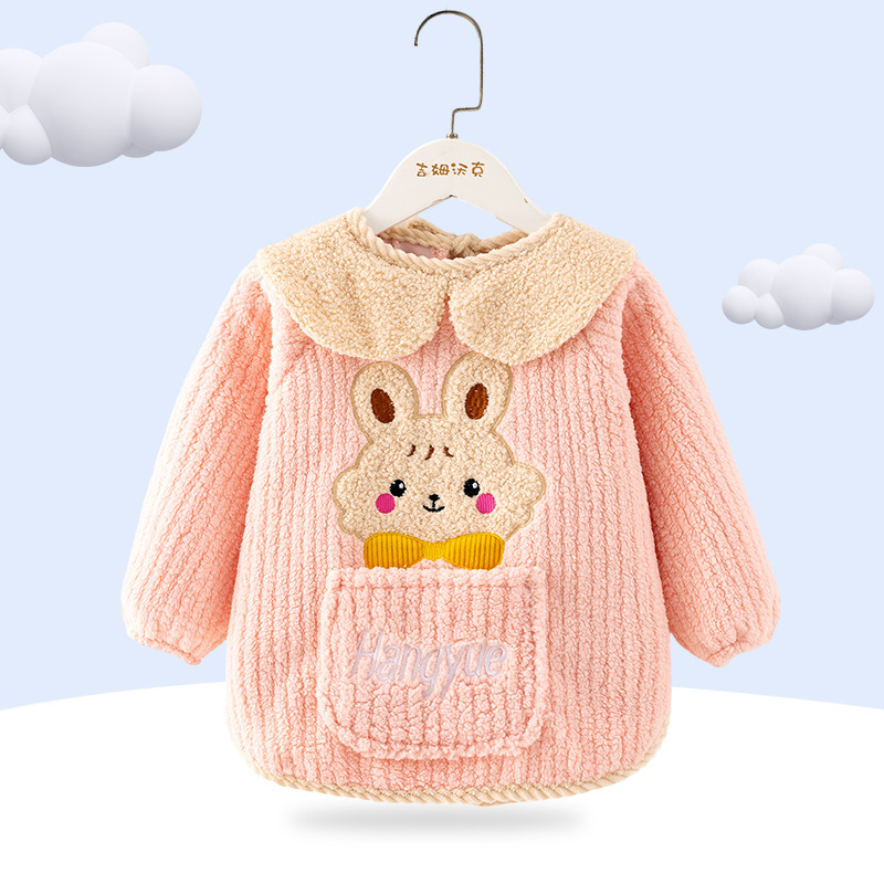 跨境秋冬季加厚泰迪绒防水防污保暖男女宝宝儿童婴儿高颜值柔现货