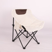 热销户外月亮椅精致露营便携式 靠背凳子露营靠背椅子防水月亮跨境