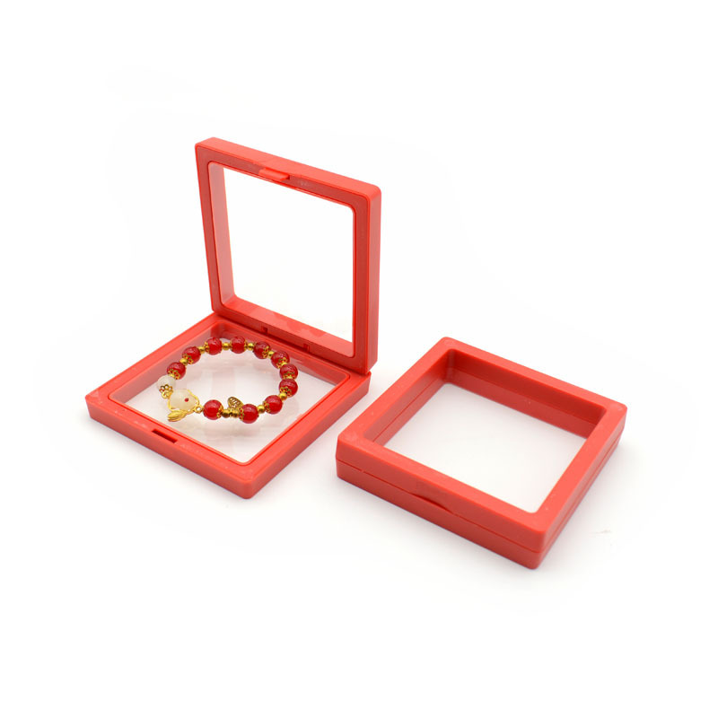 PE薄膜首饰架透明悬浮盒