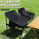 跨境露营椅户外折叠椅钓鱼野餐装 备夜市摆摊月亮椅沙滩椅户外现货