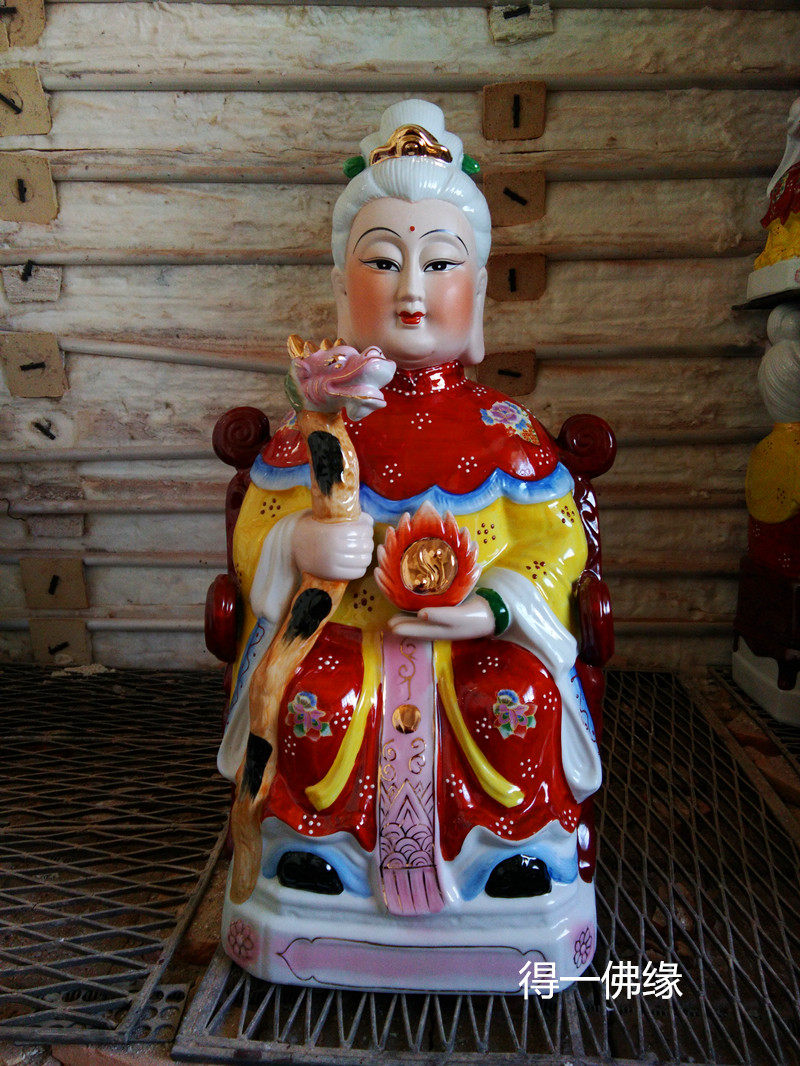西天老母西王母娘娘泰山老母 陶瓷神像佛像佛具工艺品摆件