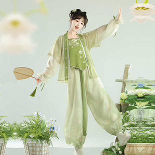 风来榕下小狸原创改良汉服宋制汉元素国风新中式日常通勤灯笼裤