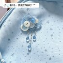 韩系古早云朵纽扣挂件可爱手作装饰胸针钥匙扣相机包包胸针发卡