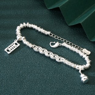 2025年新款足银999.9五帝钱盘缠手链女新中式国风钱串子