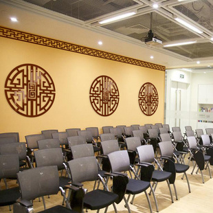 新中式客厅背景墙贴窗花对角亚克力立体自粘防水玻璃门纸背景墙贴