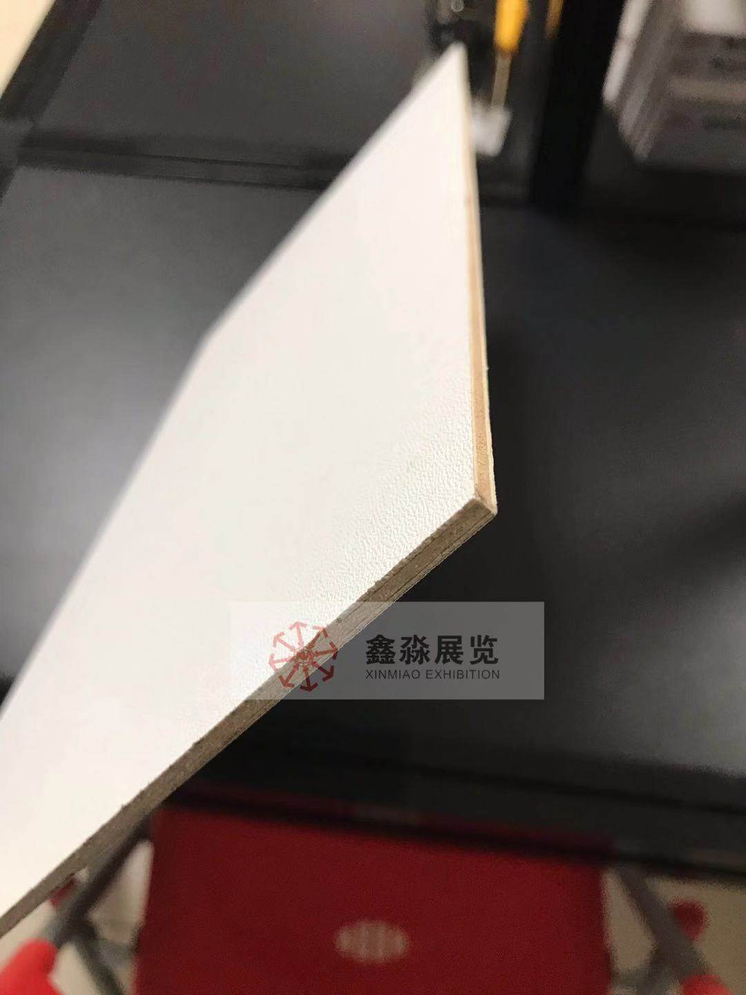 鑫淼展览厂家pvc贴面展板 广交会标摊隔断会展用标准白板三合夹板