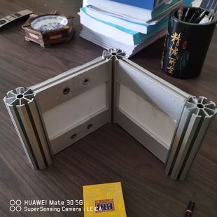 专用展览立柱小孔八棱柱铝材R8细心八角铝柱会展标摊圆柱360度柱