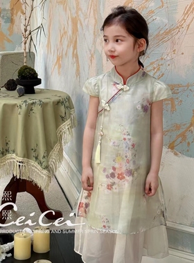 2024夏款CEICEI熙熙公主旗袍连衣裙24622，24188