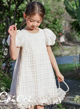 2024夏款CEICEI熙熙公主飞飞袖连衣裙24667