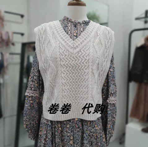 直邮 韩国正品代购Thursday Island 针织马甲T248MVT238