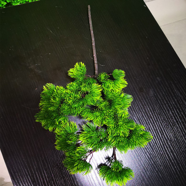 厂家直销小美人松 仿真松针 迎客松树盆景配件 花材松树支 塑料草