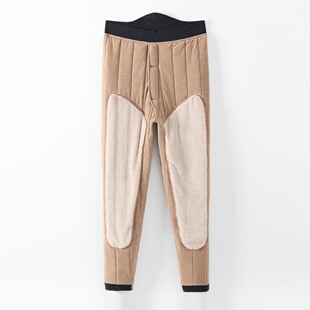 高腰抗寒加厚加长护膝棉裤 柔软舒适亲肤2571 加厚保暖裤 格兰男士