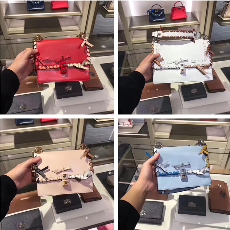 Fendi·ÒµÏ Kan I 18пî±àÖ¯±ßºûµû½áÁ´Ìõ°üµ¥¼ç°üб¿ç°üÅ®°ü