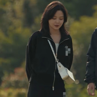 欧洲女神蒙上眼辛芷蕾唐盈盈同款卫衣外套春秋翻领开衫上衣女衣服