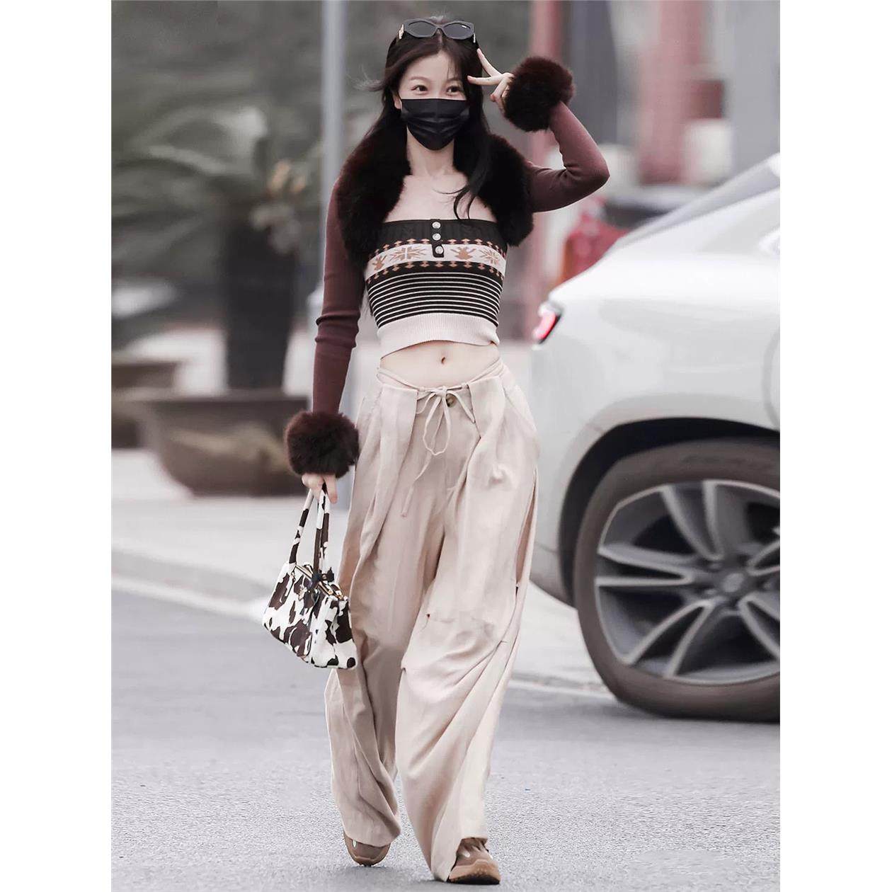 欧洲欧洲虞书欣同款卡其棉麻长裤女系带直筒休闲裤子阔腿裤抽绳20,女装/女士精品,礼服/晚装,淘宝优惠券,粉丝福利购,淘宝优惠卷