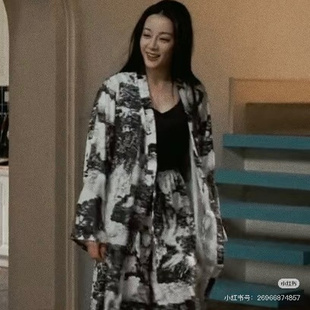 欧洲枭起青壤迪丽热巴聂九罗同款复古名族风睡衣睡裤宽松百搭休闲