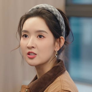 欧洲突然的喜欢王玉雯林欢儿同款格纹发箍女ins轻奢头箍发卡发饰