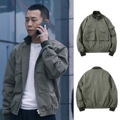 立领休闲工作服个性 短款 春秋新款 欧洲重生秦驰张译同款 修身 夹克外