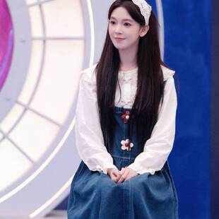 原版乘风2026陈瑶浪姐同款牛仔连衣裙夏季花朵背带裙子女衣服潮