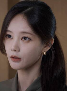 美人余李一桐余梦同款耳环女