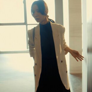 欧洲暗恋的救赎者王珞丹俞笑同款西装外套春秋V领西服上衣女衣服