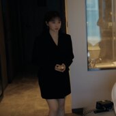 欧洲夜色正浓阚清子乔海伦同款 西装 外套春秋V领西服上衣女衣服潮