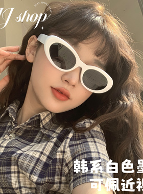 JJJ SHOP“马吉拉复古墨镜女韩系黑色太阳镜男 柳智敏许光汉同款