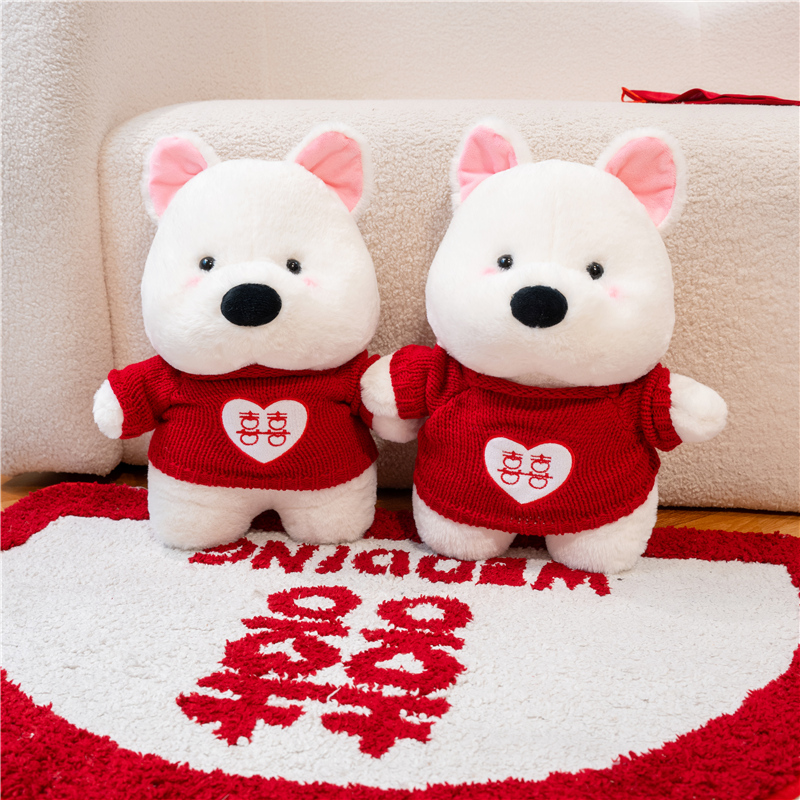 结婚娃一对压床高档上抱枕